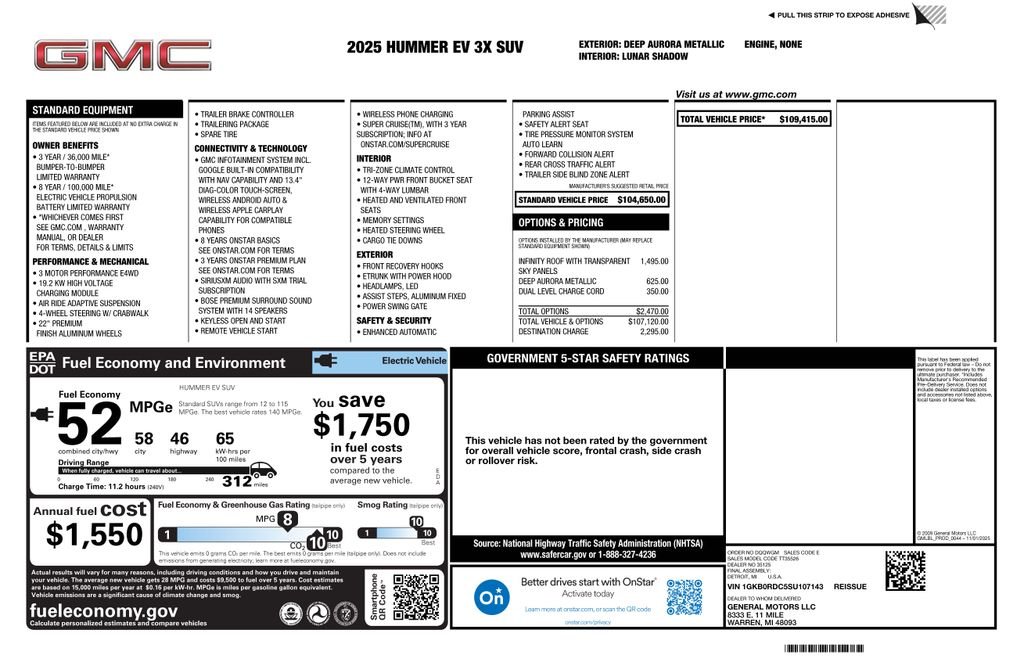 gmc hummer ev 2025 1GKB0RDC5SU107143 image gmc hummer ev 2025 1GKB0RDC5SU107143 image